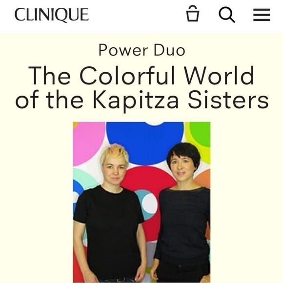 New Clinique Kapitza Sisters Cosmetic Bag - Picture 2 of 7